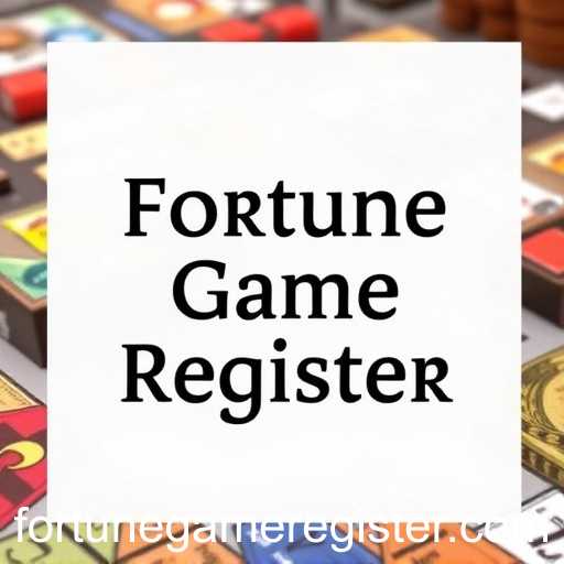 Exploring the Fascinating World of Board Games: Unveiling the 'Fortune Game Register'